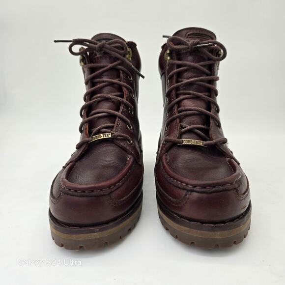 Timberland Brown Leather 6" Bootie Gore-Tex Waterproof Lace Up Boots Women's 7M - Picture 3 of 11